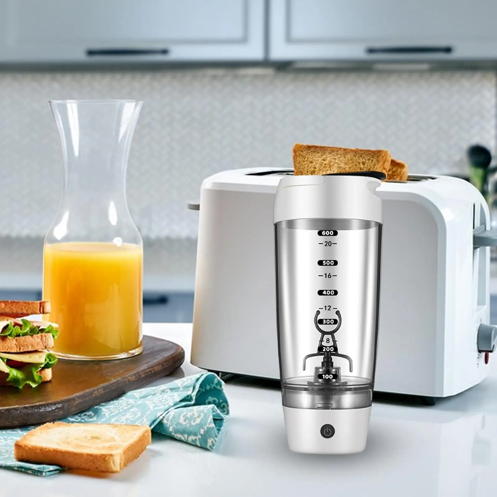 Electric Protein Shaker Bottle 600ml Blender Shaker Bottle for Protein Mixes Cocktails Smoothies Shakes Fitness Travel Electric Protein Shaker Bottle 600ml Blender Shaker Bottle for Protein Mixes Cocktails Smoothies Shakes Fitness Travel