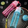 600ML Sports Water Bottle Drinking Spray Fog Water Bottle Male and Female Plastic Water Bottle for Cycling Hiking Outdoor Gym 4