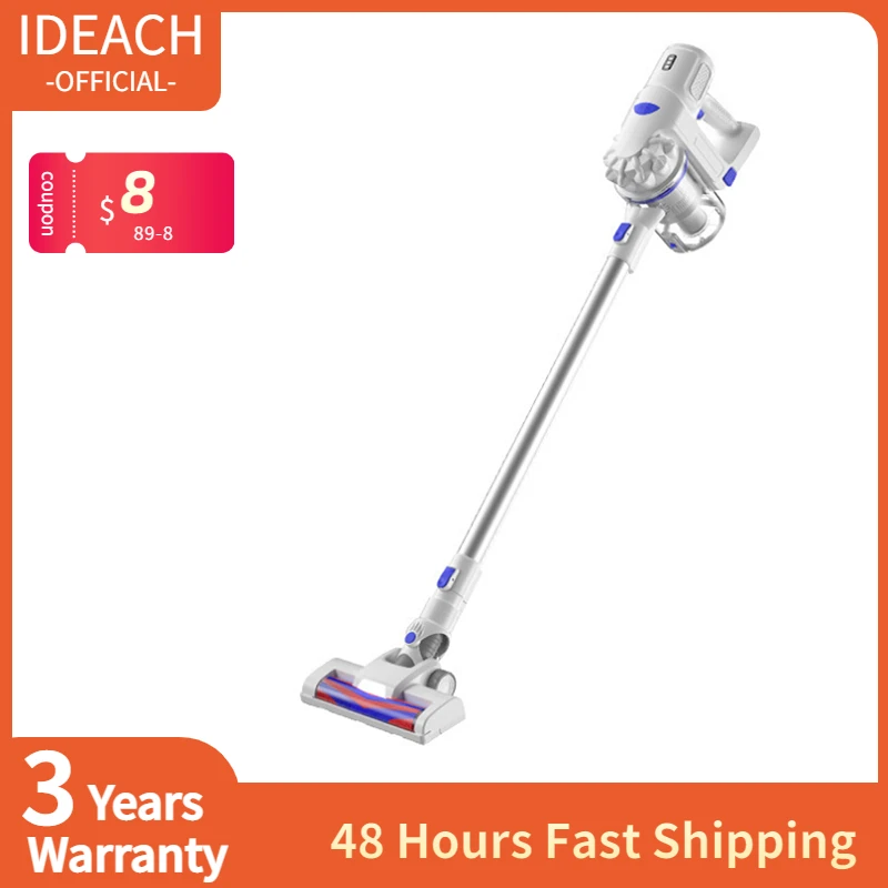 

Cordless Vertical Vacuum Cleaner 16kpa Powerful Suction 150W Motor Led Lighting Removable Battery Home Cleaning Duster IDEACH