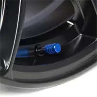 Cylindrical Aluminum Car Tire Valve Stem Caps Bike Motorcycle Alloy Valve Dust Covers Reticulated Surface Wheel Rim Plug Caps 6