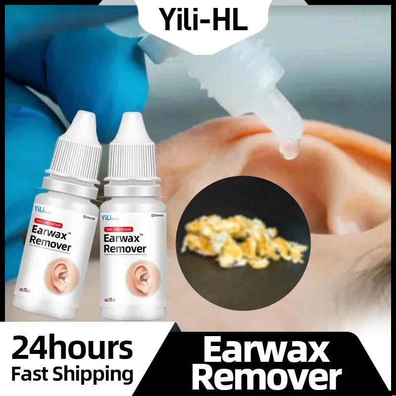 

Earwax Ear Wax Remover Ear Pick Remove Drops Earpick Clean Ear Pain Itching Otitis Tinnitus Cleaner Herbal Medicine 10Ml