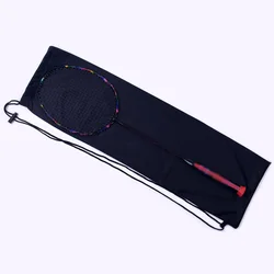 Badminton Racket Cover Bag Flannel Velvet Bag for Badminton Racket Drawstring Strap Protects Racket from Collisions