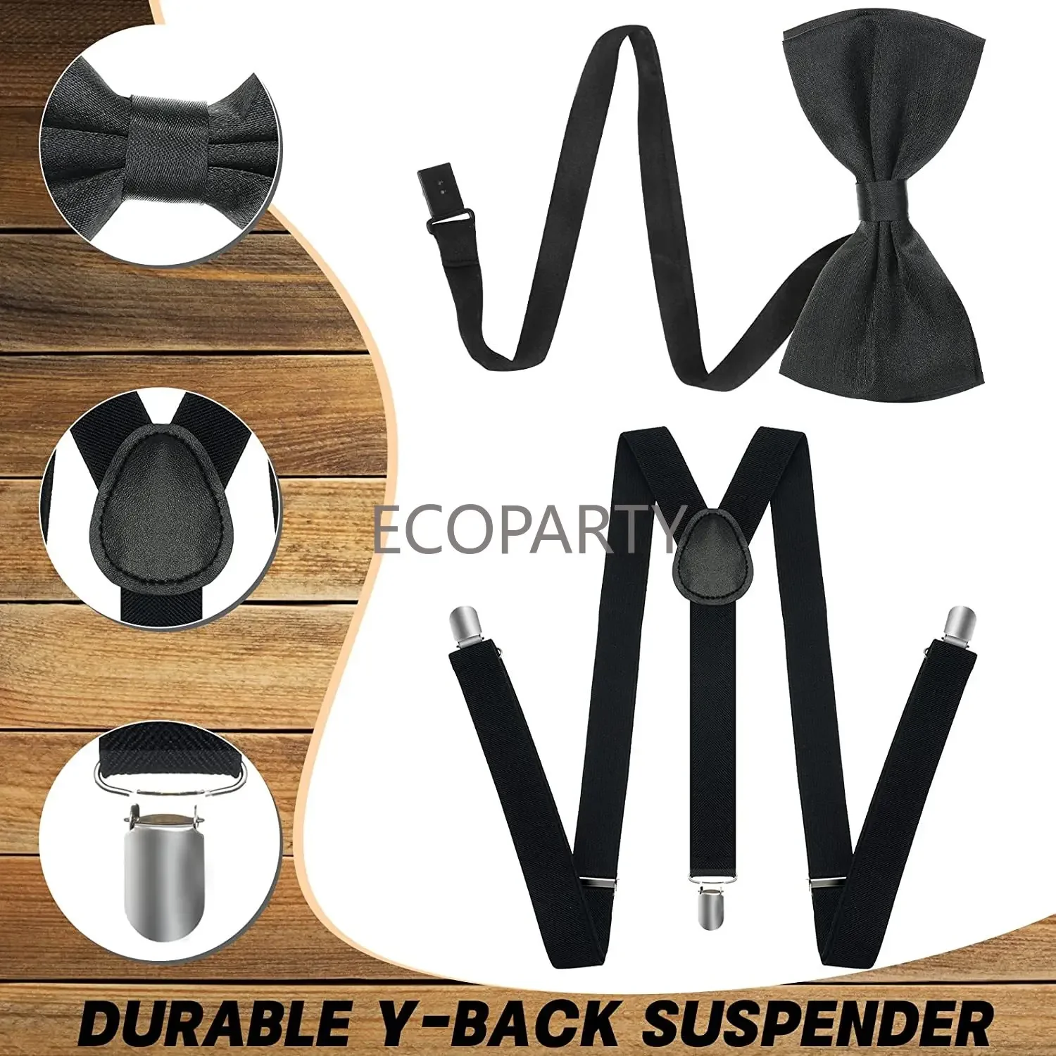 Old Man Costume Grandpa Costume Accessories Set for 100th Day of School Kids Adults 1920s Mens with Newsboy Hat Ecoarty