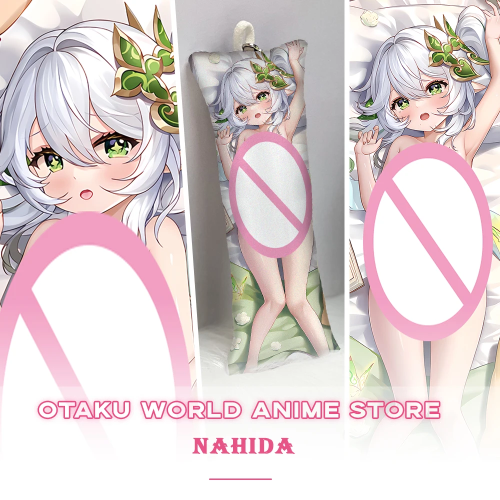 

Nahida Dakimakura Anime Otaku 2-Side Printed Waifu Decor Hugging Body Pillow Case Cosplay Sexy Cushion Pillow Cover