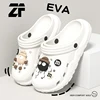 Cartoon Charms Cross Clogs Eva Soft Summer House Slippers Women's Sandals Slipper Man Shoes Kids Indoor Slipper 2