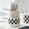 Storage Rack Sanitary Dustproof Chopstick Bucket With Lid Durable Smooth Dustproof Storage Trend Chopstick Rest Kitchenware 3