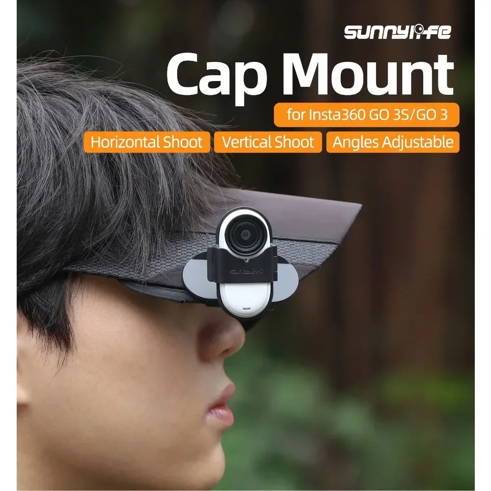 Description Picture 2 of itemCamera Hat Clip Quick Release Clamp Compatible For GO 3S/GO 3 Baseball Cap Clip Backpack Strap Camera Mount