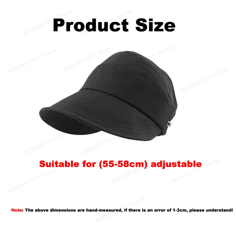 Summer Wide-brimmed Foldable Adjustable Women's Sun Hat Outdoor Beach Bucket UV Mask Fisherman Ponytail outdoor hiking hat,women sun hat,fishing sun hat,surf bucket hat