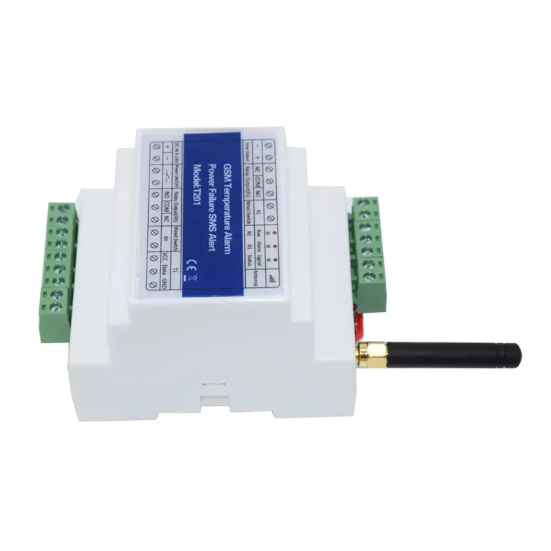 

GSM 4G Remote Monitoring Relay Switch Parts Controller T201 GSM Temperature Alarm 200 Authorized Phone Numbers