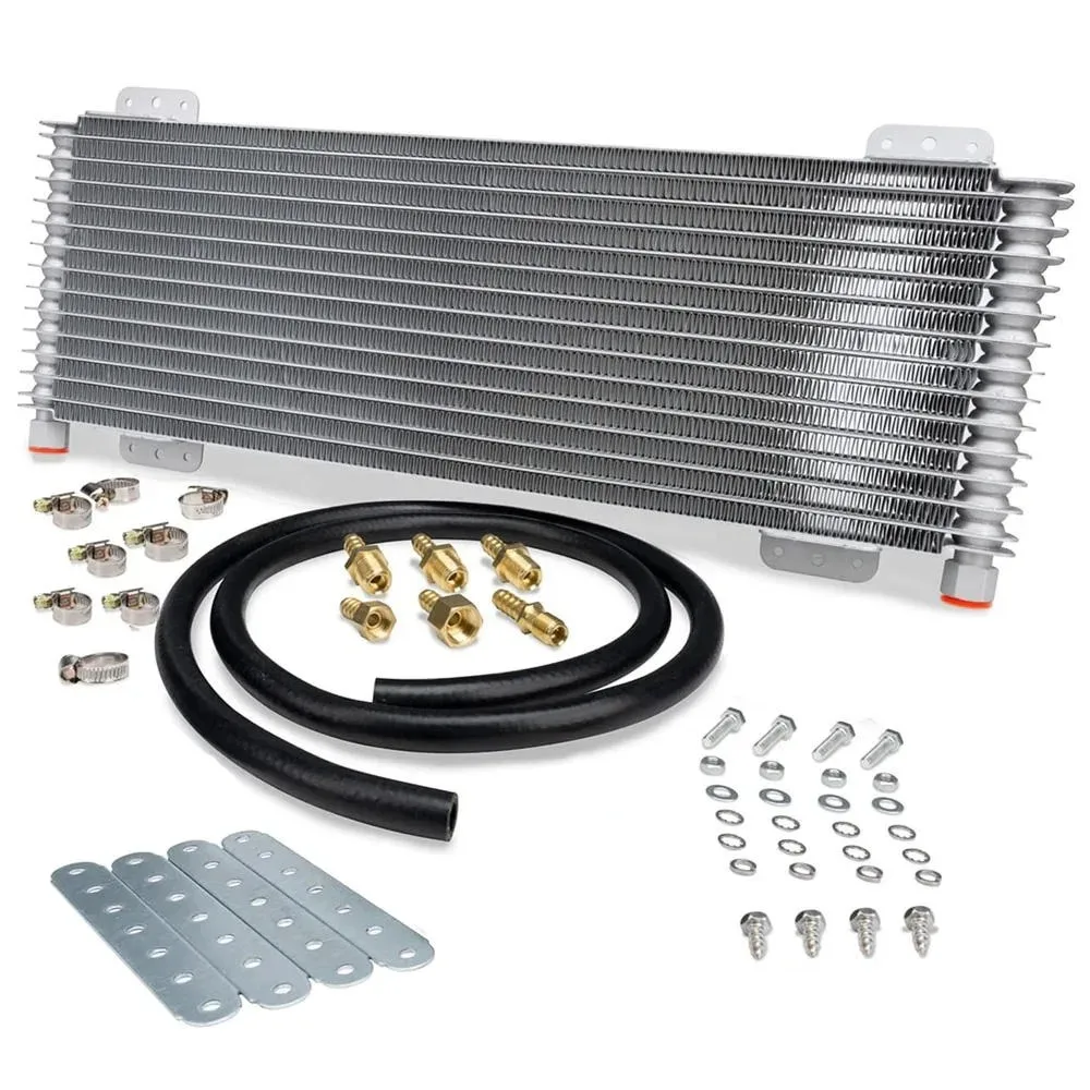 Universal Low Pressure Drop Transmission Oil Cooler Kit – 40000 GVW Heavy Duty Auto Cooling System Radiator Cooler for Cars & Trucks 2