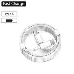 Enhanced Dual - Color Type C Fast Charging Cable - 60W PD, Available in 1M, 2M, 3M Lengths for 1m (White 1PCS)