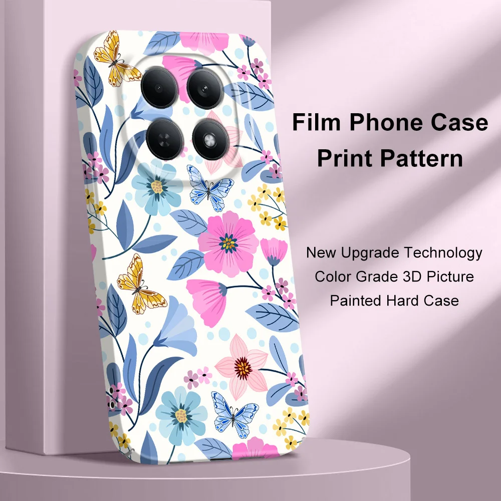 Vibrant Floral Design Phone Case - Durable Hard Cover with Screen Protection
