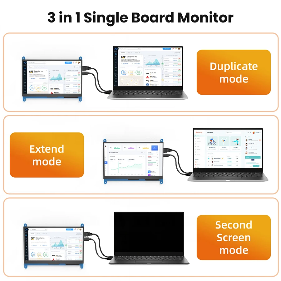 Raspberry pi b b Mais a Mais Monitor 1024x600 Ips 5-pontos Touchscreen Capacitivo Compatível com Windows 10 Unidade Livre 7 - Imagem 6