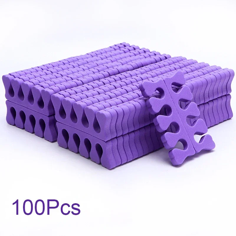 Soft Nail Art Toe Separators Fingers Foots Sponge UV Gel Polish Nail Kits Beauty Tools Manicure Pedicure Pack 50/100Pcs