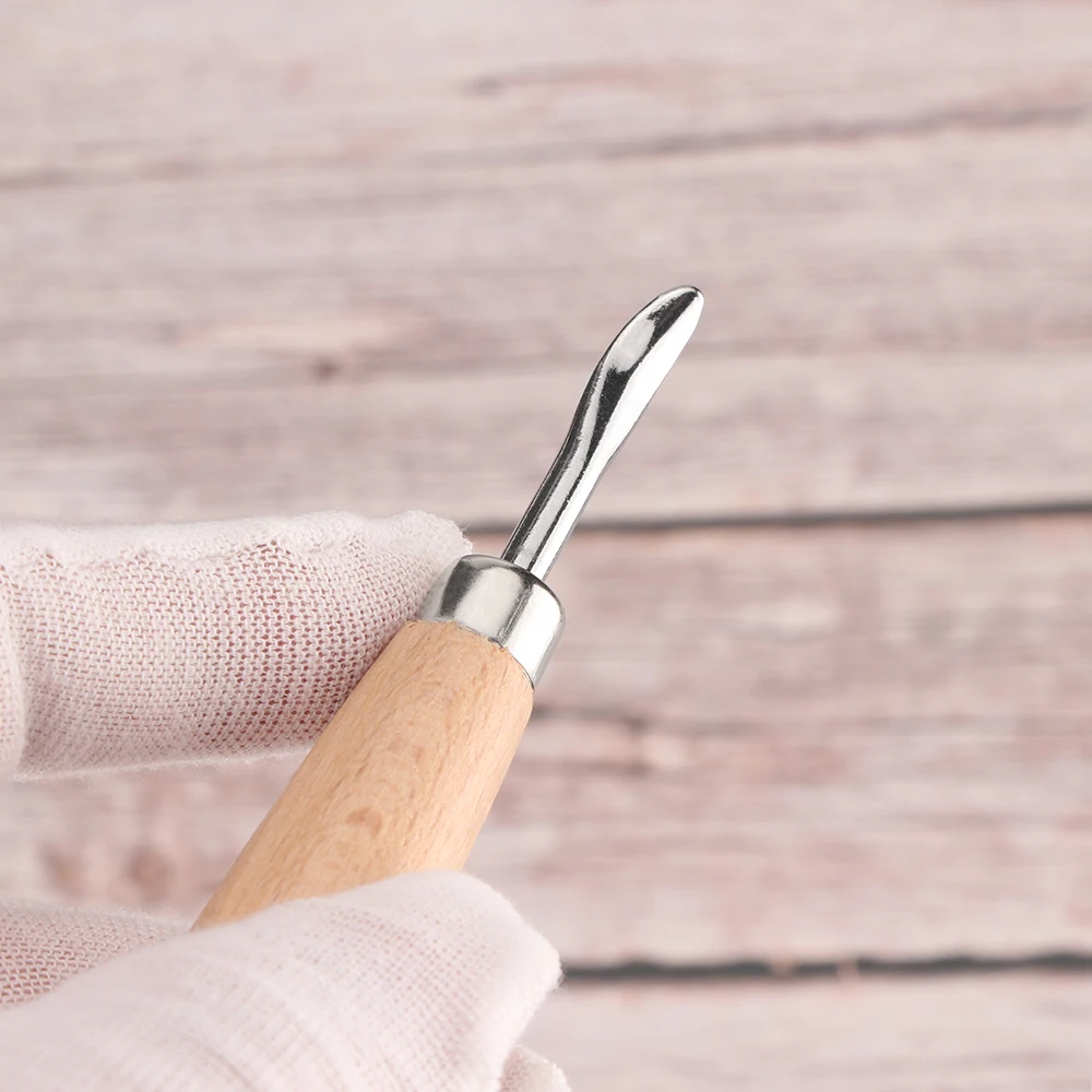 Leather Sculpture Pressure Wiper Carving Embossin Modeling Tool Double Head Stamping Edge Craft Tools DIY Manual Scribing Tool