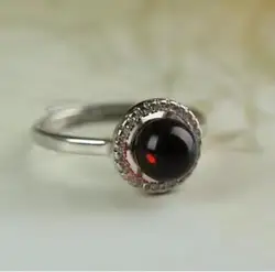 Natural Blue Amber Adjustable Ring - Healing Gemstone Fine Jewelry with Genuine Yellow and Red Baltic Amber - Resizable (Pink)
