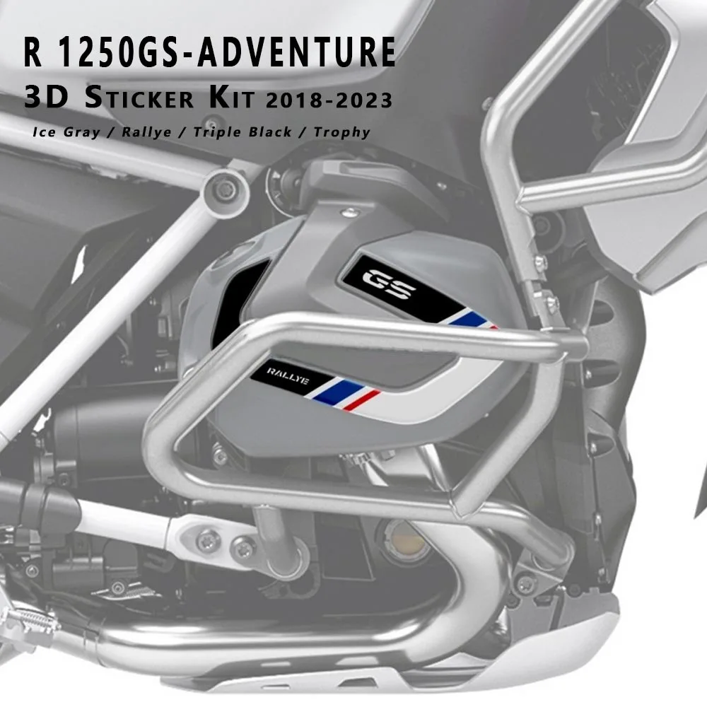 

R 1250 GS Защитная Наклейка на крышку цилиндра, комплект 3D наклеек из эпоксидной смолы для BMW R1250GS R1250GS Adventure 2018-2023