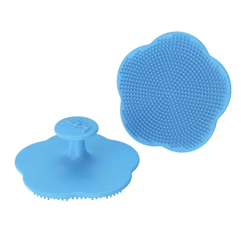 Baby Care Set Baby Bath Brush Cute Infant Fetal Head Fat Cleaning Silicone Brush Newborn Soft Hair Comb Head Massager Baby Care Accessorie