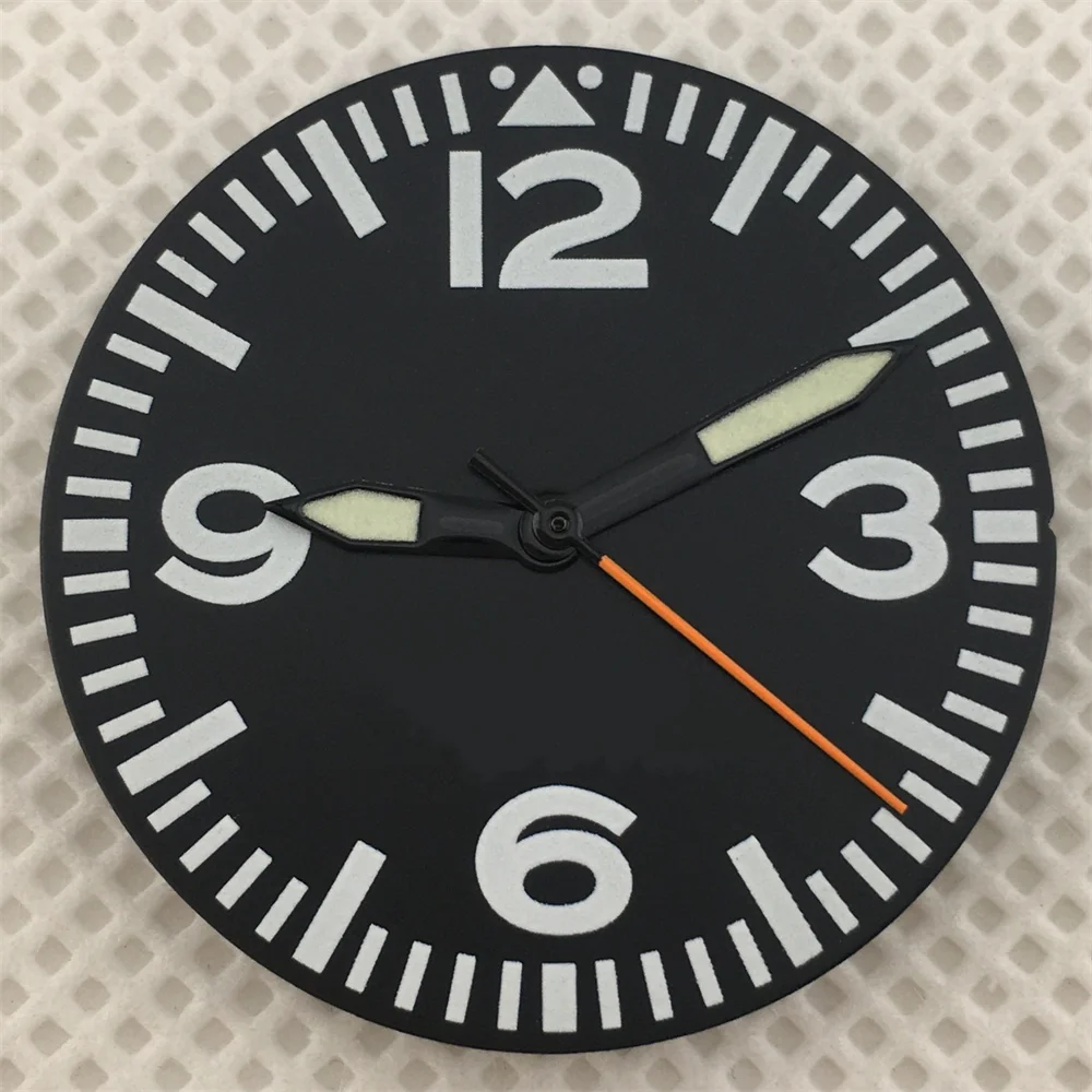 29mm Black and White Full Luminous Dial with Green Luminescence