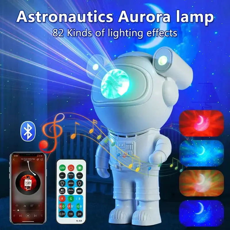 New Galaxy Star Projector Starry Sky Night Light Lampada Astronauta Home Room Decor Decorazione Camera Da Letto Apparecchi Decorativi Regalo