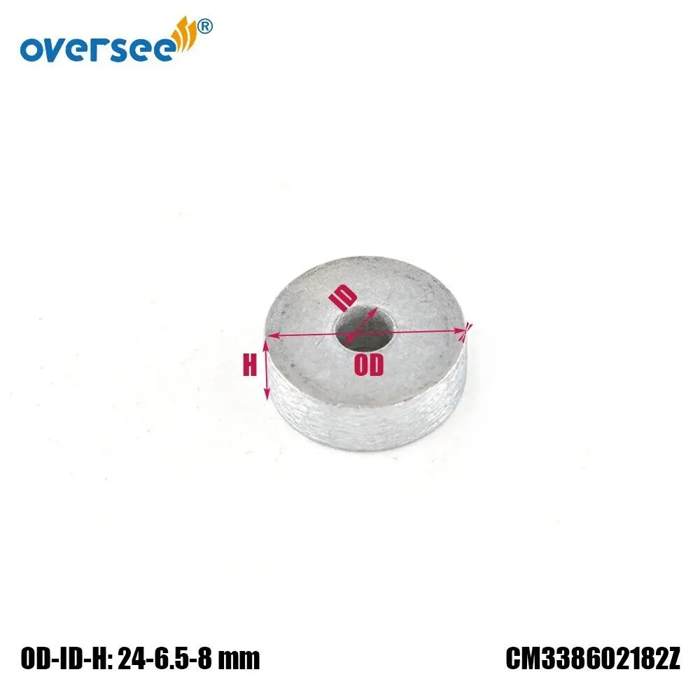 

338-60218 Zinc Anode For TOHATSU Outboard Motor MFS2.5HP To 40HP 338-60218-2;338602182M