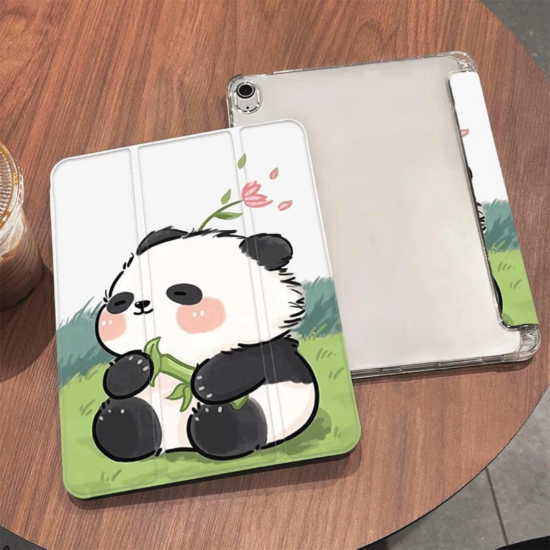 Adorable Transparent Panda Tablet Cover