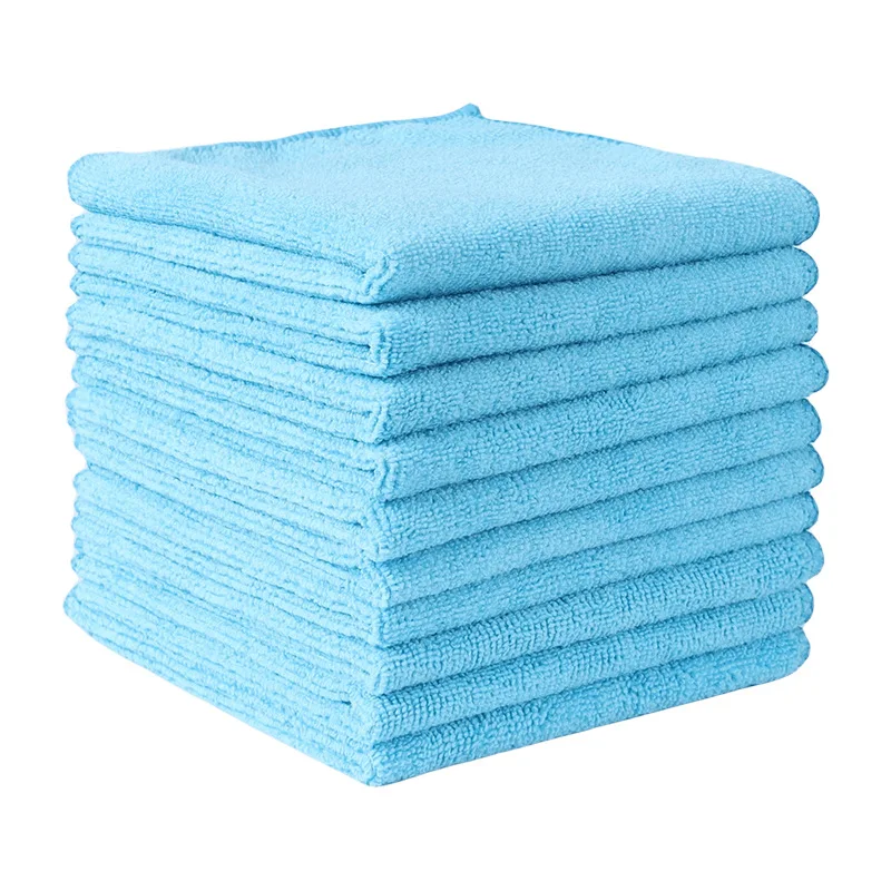 thumbnail image 1 of Juego de 20 paños de cocina para limpiar el coche, de color sólido, de microfibra, absorbentes y gruesos, para limpieza del hogar, 1 of 5