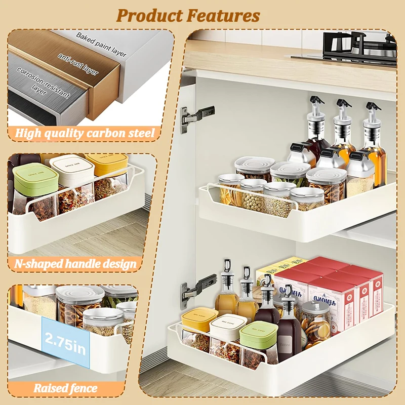 Pull-out Cabinet Storage Rack 3