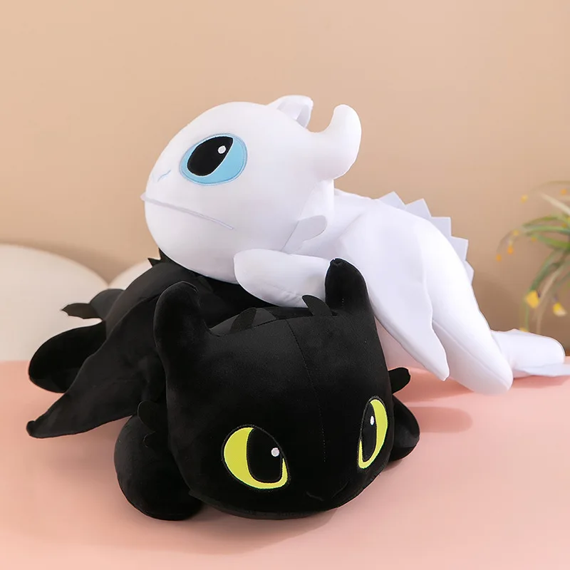 Body Pillow Large Toothless Dragon Plush Body Pillow Cute Cartoon Dragon Soft Decorative Stuffed Body Pillow Anime Sleeping Back Cushion