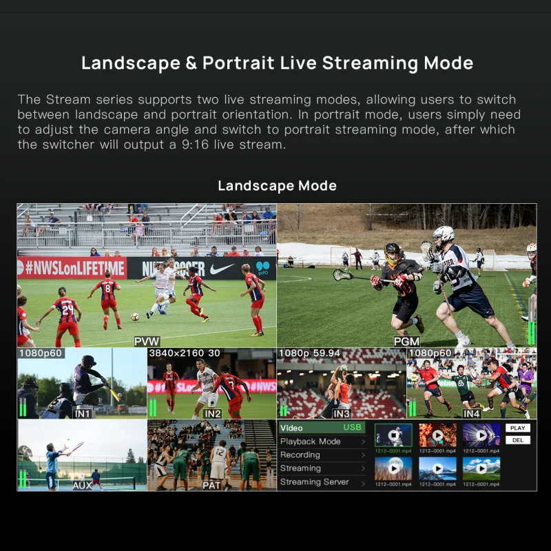CINETREAK STREAM 1 Live Streaming Switcher 5-Channel Multi Solution Video Deck &middot; All in one
