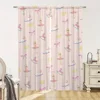 Window Kitchen Curtains for Living Room 2 Pieces Blackout Curtains Door Curtain Ballerina Girl Partition Bedroom Decoration Home 1