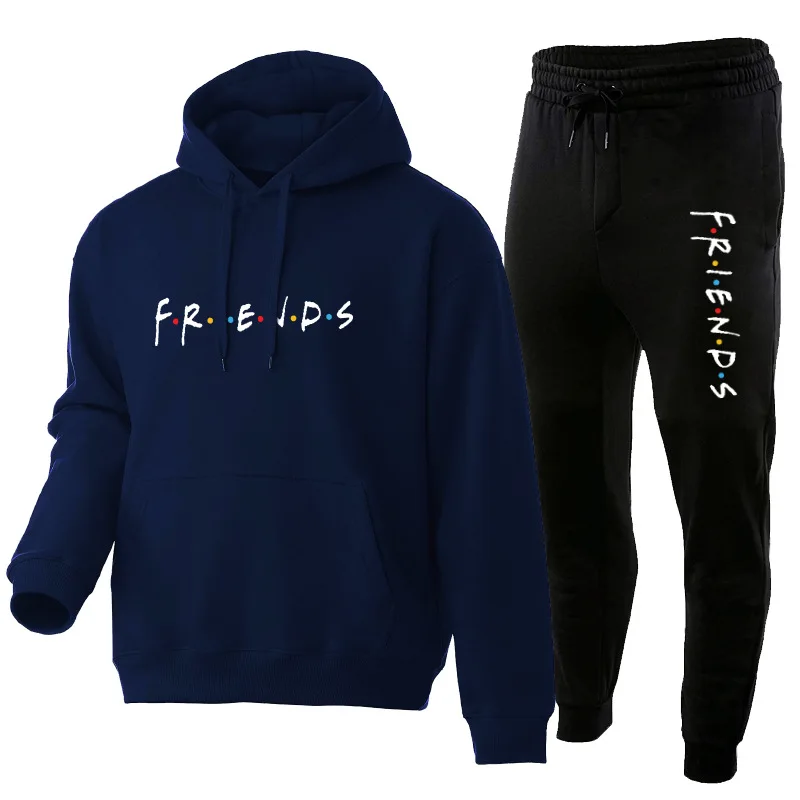 

Women Men Print Hoodie Sweatpants Long Sleeve Pullover Activewear Autumn Winter Fashion Sweatshirt Casual Solid Color Streetwear