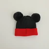 Cozy Winter Baby Hat Soft Cartoon Mouse Head Hat for Girls Boys Pom Pom Ball Hat for Kids Outdoor Warm Newborn Cap Infant Hats 5