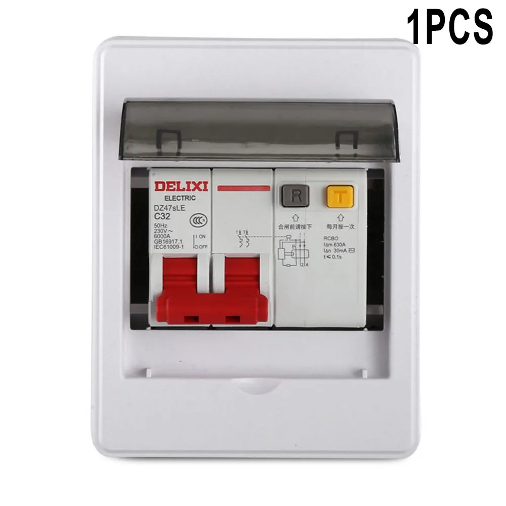 

2-4 Ways Outdoor Waterproof Electrical Distribution Box Circuit Breaker MCB Power ABS Plastic Junction Wire Box Home Electrical