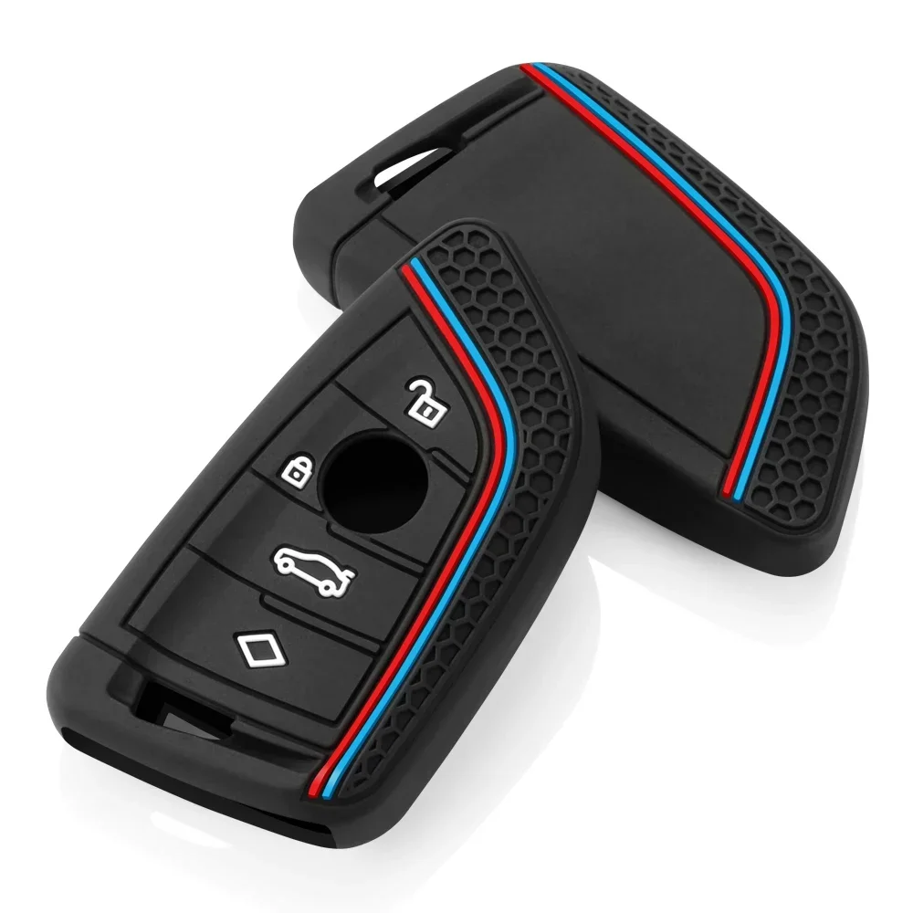 BMW F30 F31 F32 F34 F20 F21 F07 F10 1 3 5 7 시리즈 X1 X3 G01 X4 G02 X5 F15 F16 M3 M4용 실리콘 자동차 키 케이스 커버 쉘