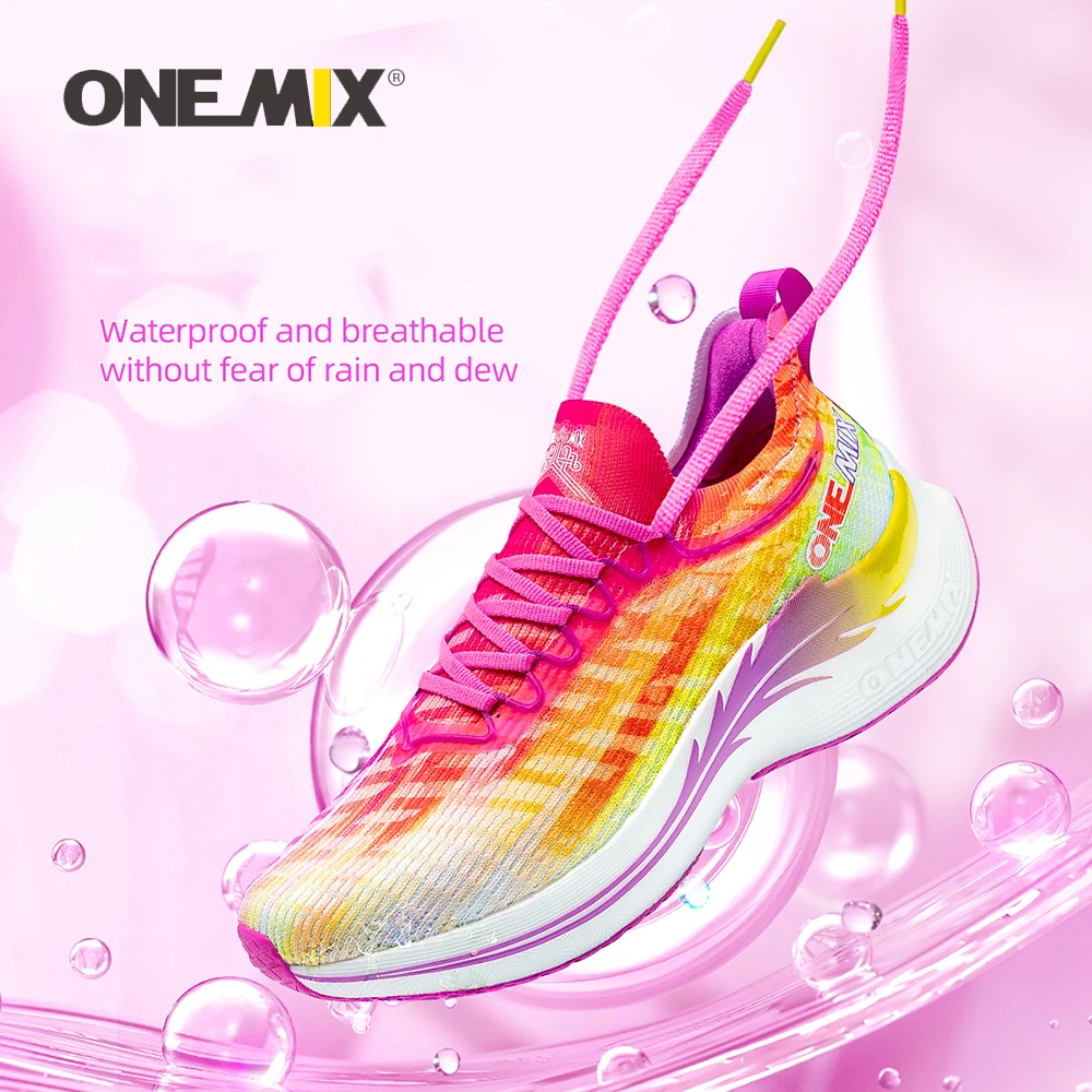 ONEMIX Racing Running Shoes Support Breathable Sport Shoes for Man Walking Sneakers Waterproof and Antifouling for Outdoor Shoes