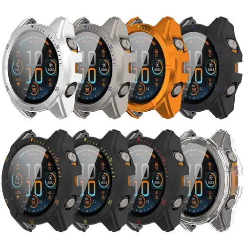 PC Case+Glass for Garmin Fenix 8 43mm 51mm 47mm Screen Protector Anti-scratch Film Bumper Protective Cover for Garmin Fenix 8 - Image 2