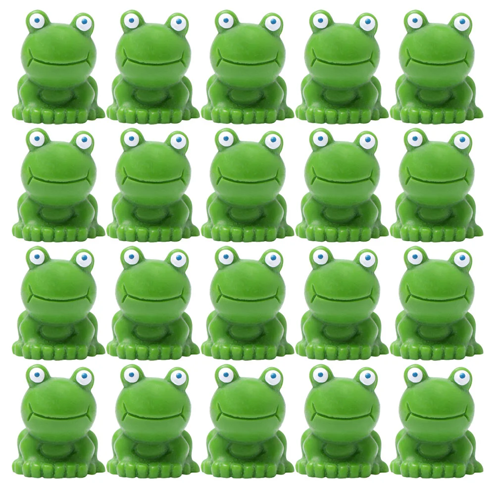 

20/30pcs Mini Resin Frog Figurines Realistic Animal Models Educational Toys Fairy Garden Dollhouse Accessories