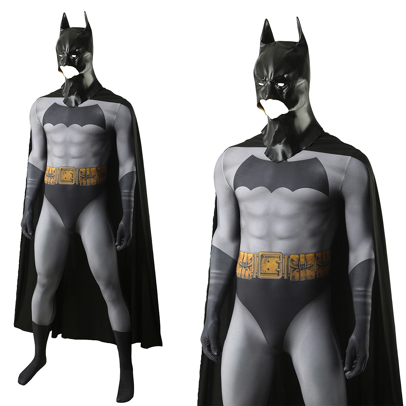 Black Spandex Zentai Bodysuit Cosplay Costume for Adults