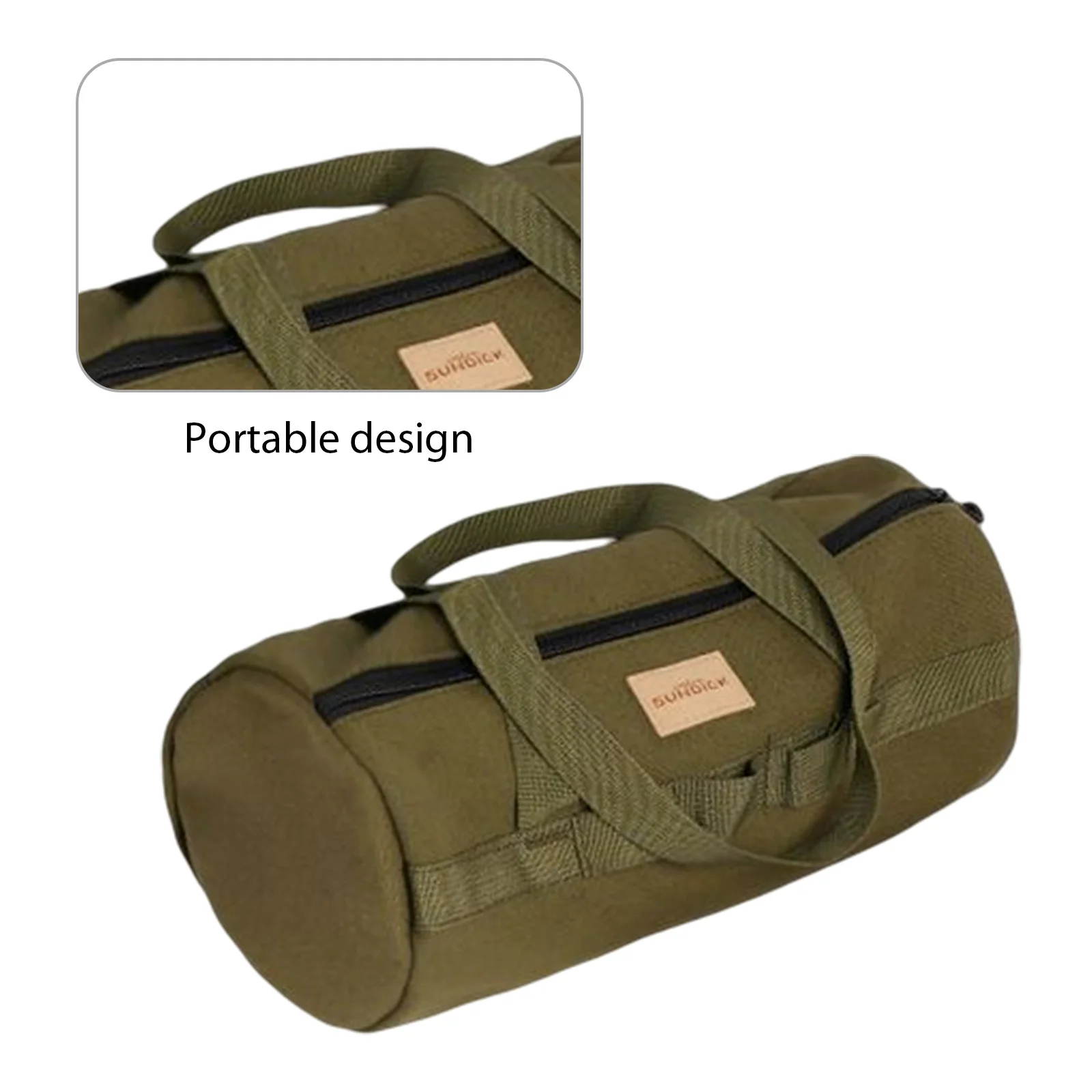SUNDICK Hammer Stakes Pegs Bag Large Capacity Canvas Ground Nail Tool Bags Waterproof Lightweight Breathable Outdoor Accessories