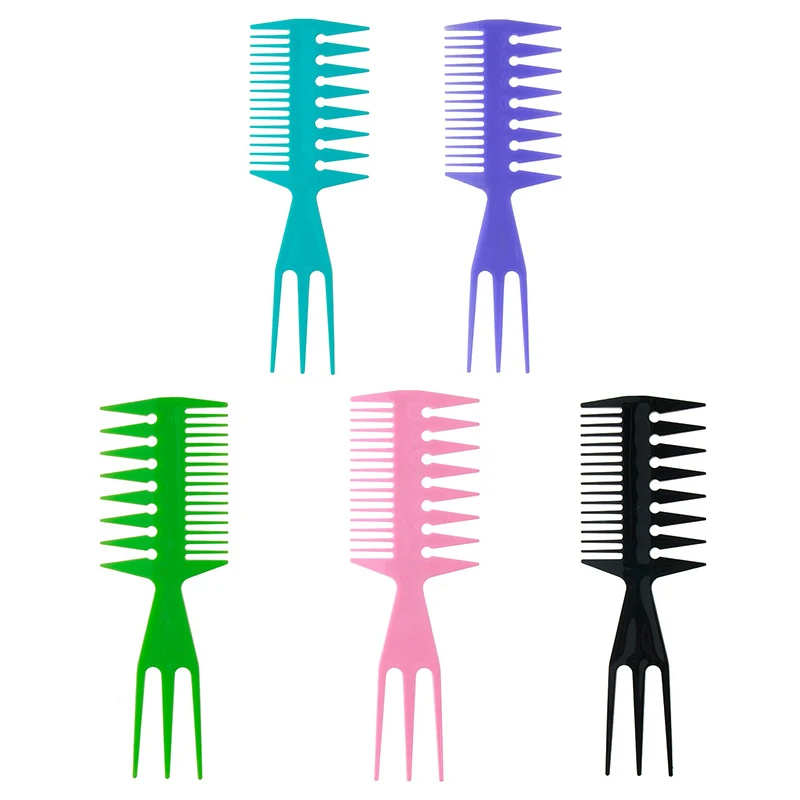 

Big Teeth Double Side Tooth Combs Barber Hair Dyeing Cutting Coloring Brush Fish Bone Shape Hair Brush Men Hair Styling Tool