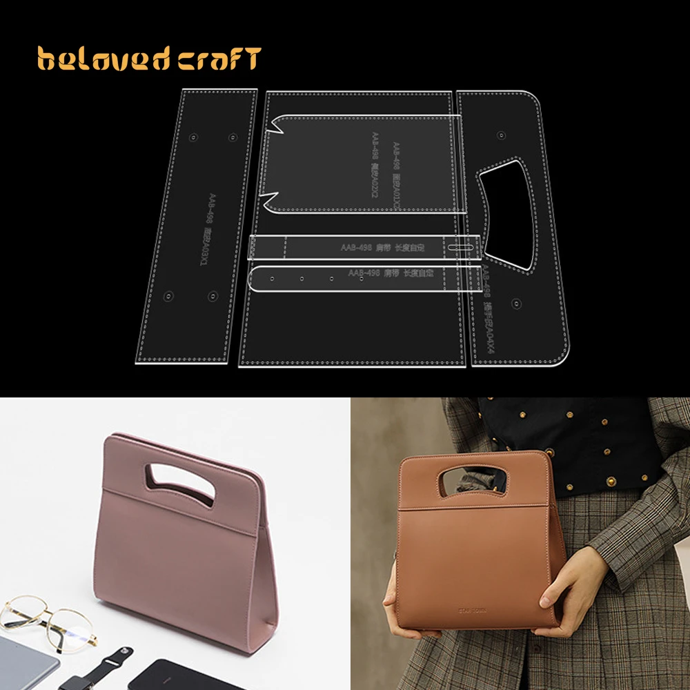 

BelovedCraft-изготовление кожаных сумок с акриловыми шаблонами для женской сумки, сумки через плечо и сумки через плечо