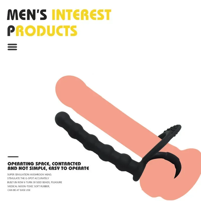 Sex Toys Silicone Anal Plug Double Penetration Dildo Penis Vibrator Sex Toys For Couples Vagina Stimulator Masturbator Butt Plug