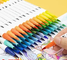 

36 48-color Watercolor Pen Children's Special Set Primary School Brush Double-headed Soft-head Painting Supplies Marker Pen