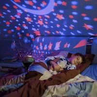Star Projector Night Light Lamp Fun Gifts for Girls and Boys Rotating Star Sky Moon LED Lights Projector for Kids Bedroom Decor 2