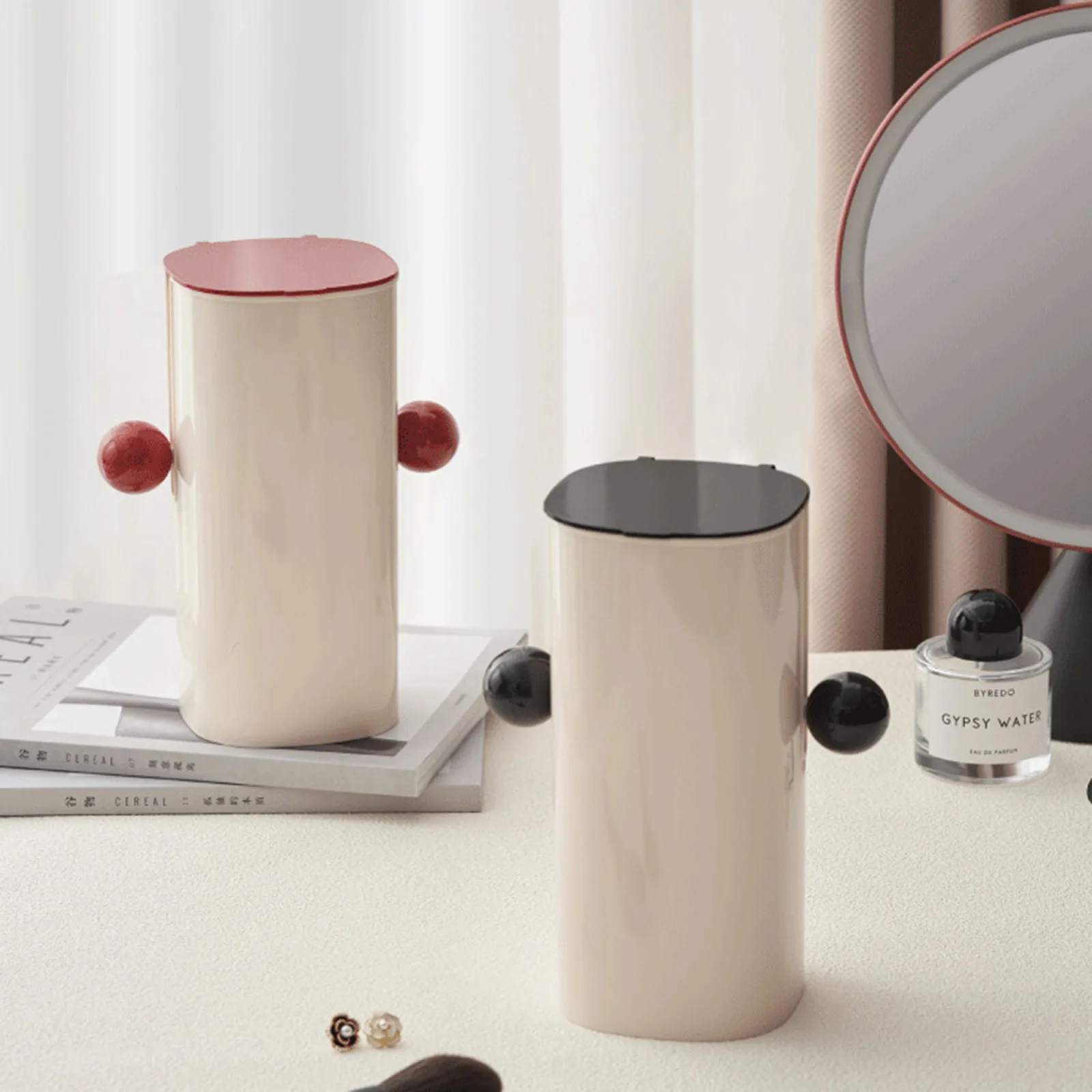 Automatic Makeup Brush Holder Creative Eyebrow Pencil Makeup Brush Storage Box Dustproof Waterproof Make Up Brush Organizer 4