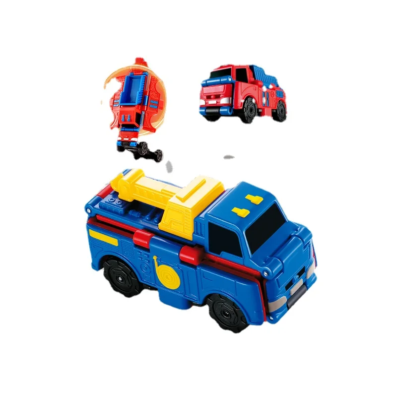 Zl Deformation Toy Anti-Reverse Car 3 Pack Transformer Engineering Vehicle City Military Vehicle