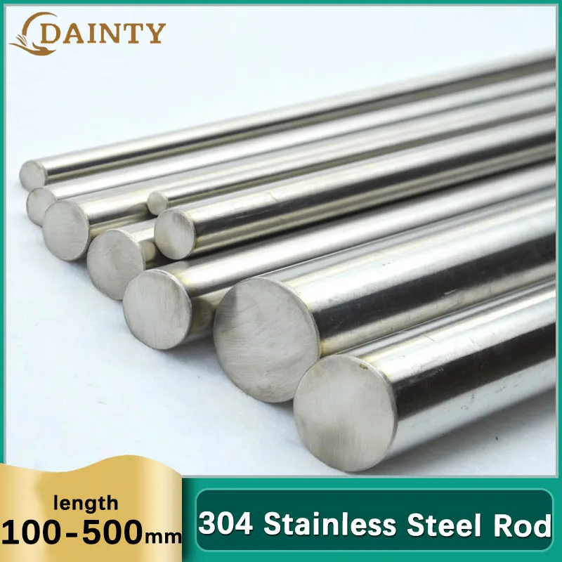 

304 Stainless Steel Rod Dia 2-18mm Linear Shaft Metric Round Bar Ground Rod 100-500mm Long For DIY RC Car RC Helicopter Airplane
