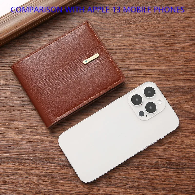 Men's Wallet Short Large Capacity Business Wallet Soft Leather Stitching  Folding Coin Purse Multi-Card Credit Card Bag Men - AliExpress