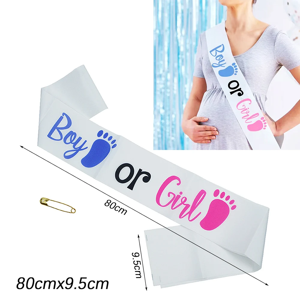 Gender Reveal Party Tableware Set - Baby Shower Decorations with Plates, Cups, and Balloons